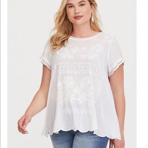 Torrid white blouse